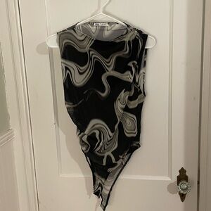 COPY - Zara Mesh High Neck Bodysuit